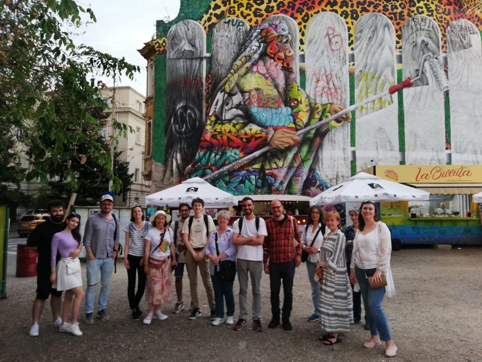 2022 Un-hidden Romania street art tour photo by Jesus