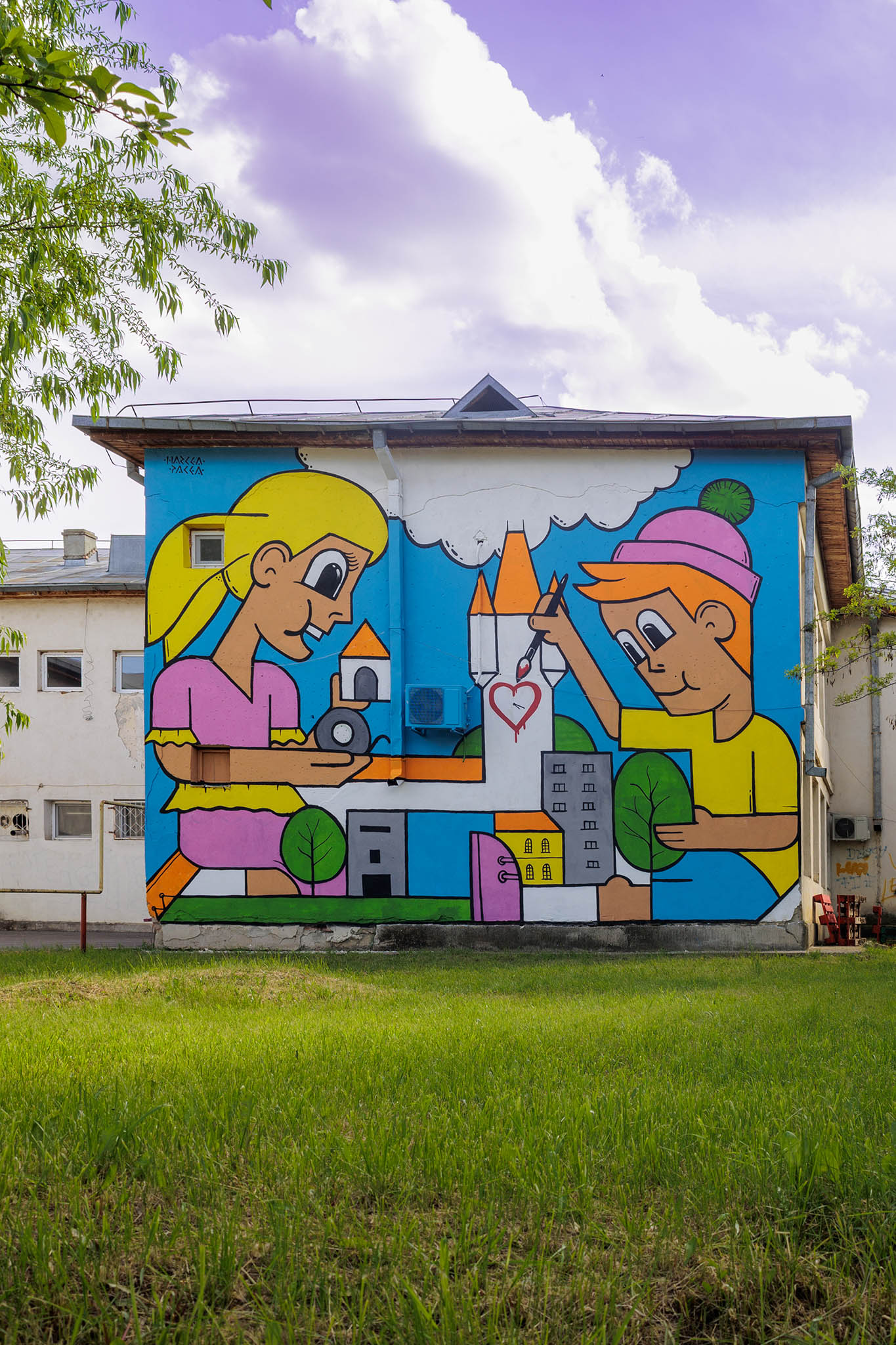 2024 Romanian Street Art Pisica Patrata & Harcea Pacea in Iasi