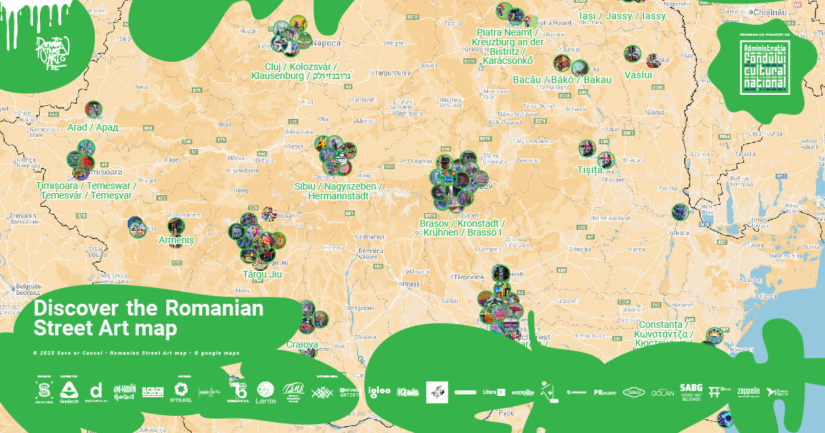 Romanian Street Art map 2025